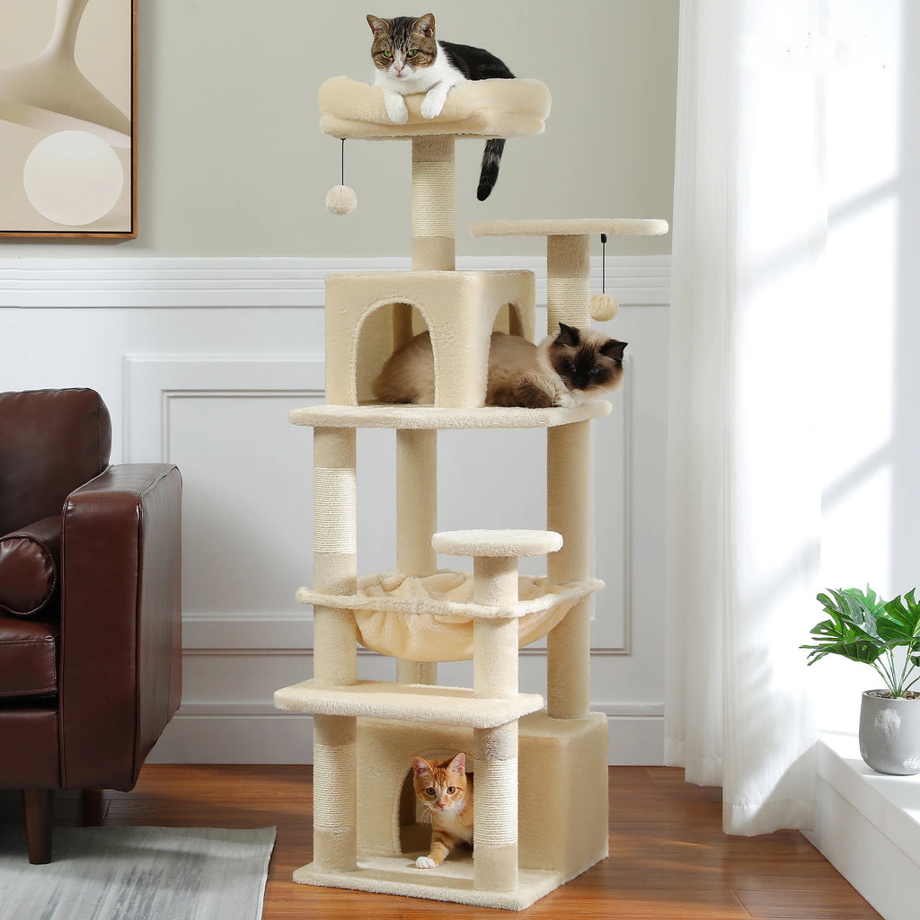 #1 Multi-Level Cat Tree Cat Tower with Scratching Post by Love My Pet