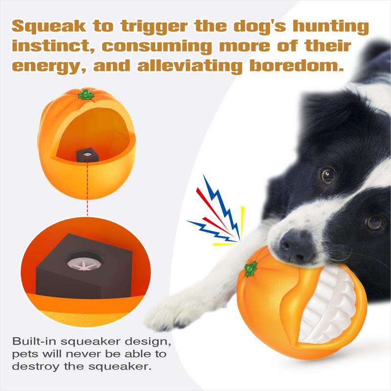 Squeak Chew Toys Tough Ball for Medium Large Dogs by Amazing Pet Bargains