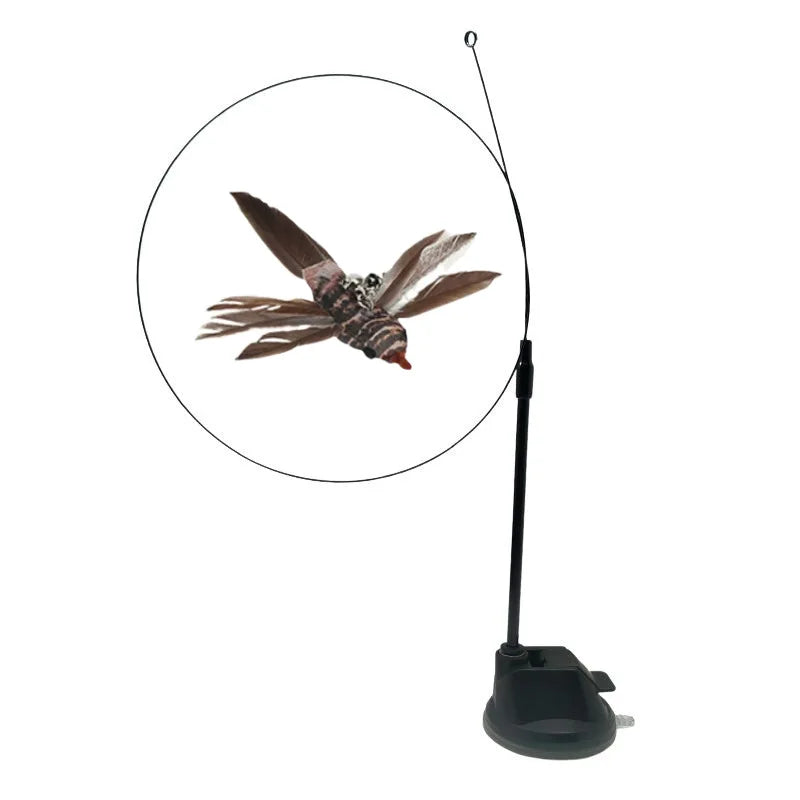 Interactive Cat Toy Feather Bird with Multiple Options by Love My Pet