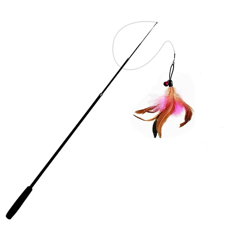 Telescopic Cat Stick Feather Cat Toy by Love My Pet