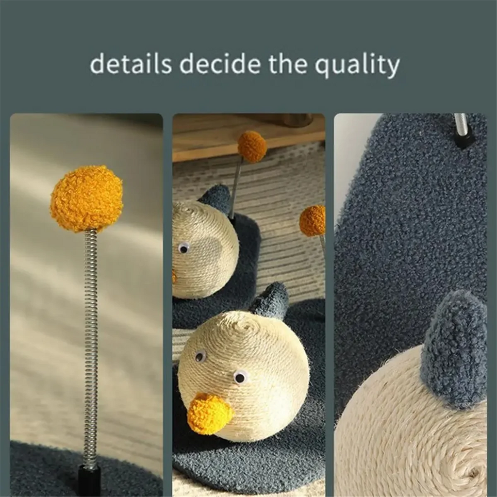 Sisal Cat Scratching Mat Interactive Toy Duck-Shaped by Love My Pet