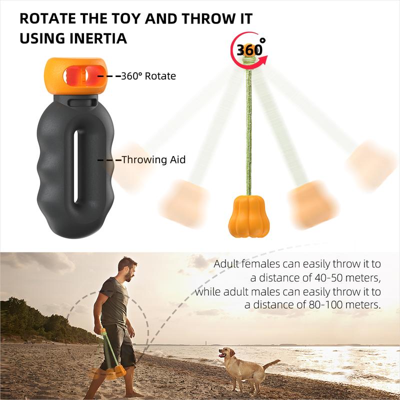Dog Rope Fetch Exercise Toy for Medium and Large Dogs by Amazing Pet Bargains