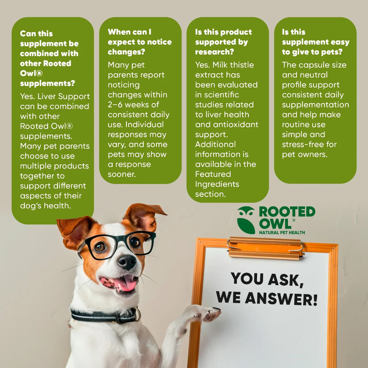 Liver Support by Rooted Owl Pet Supplements