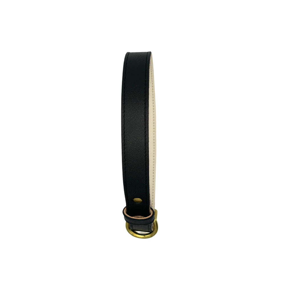 Plain Leather Dog Collar by Bonne et Filou