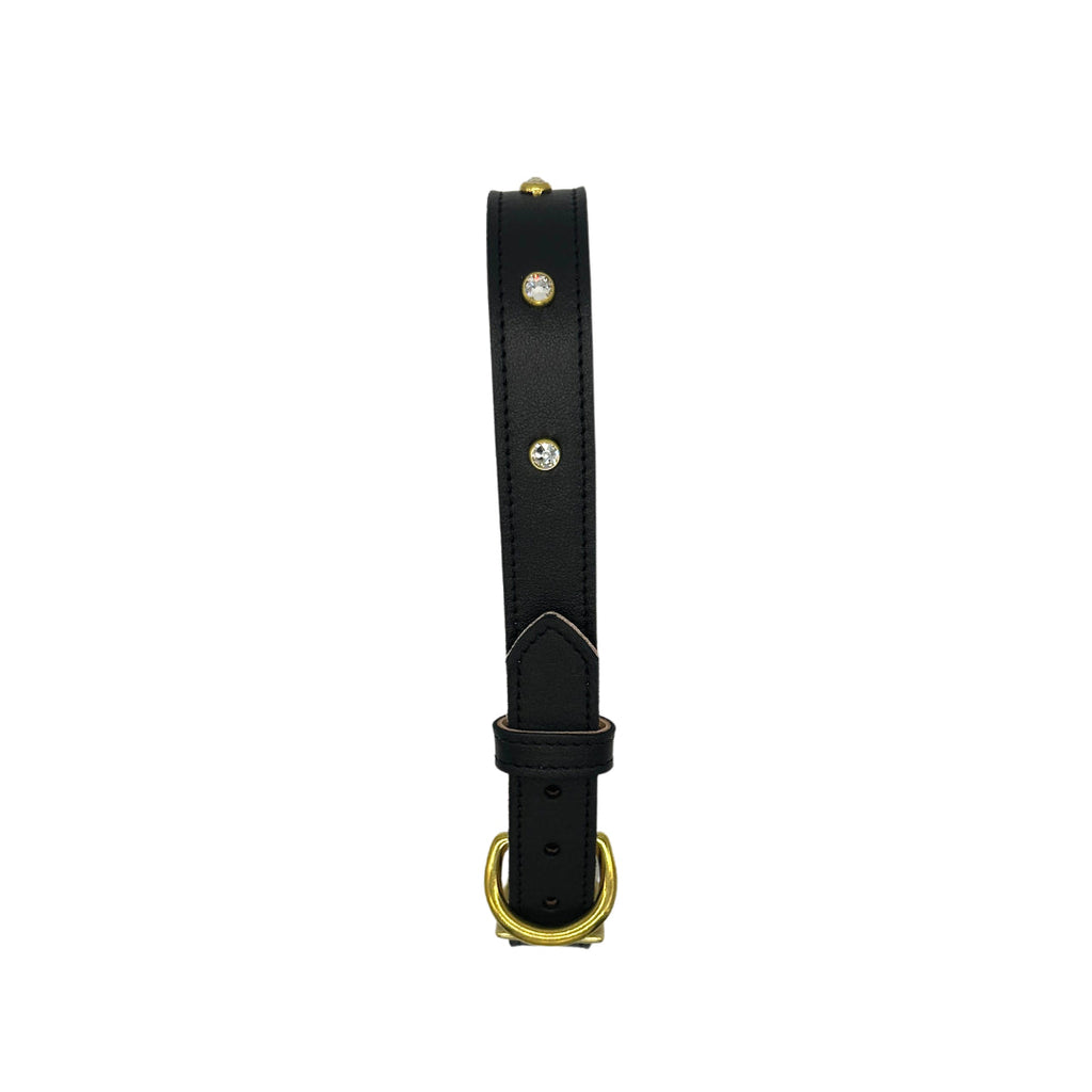 Plain Leather Dog Collar by Bonne et Filou