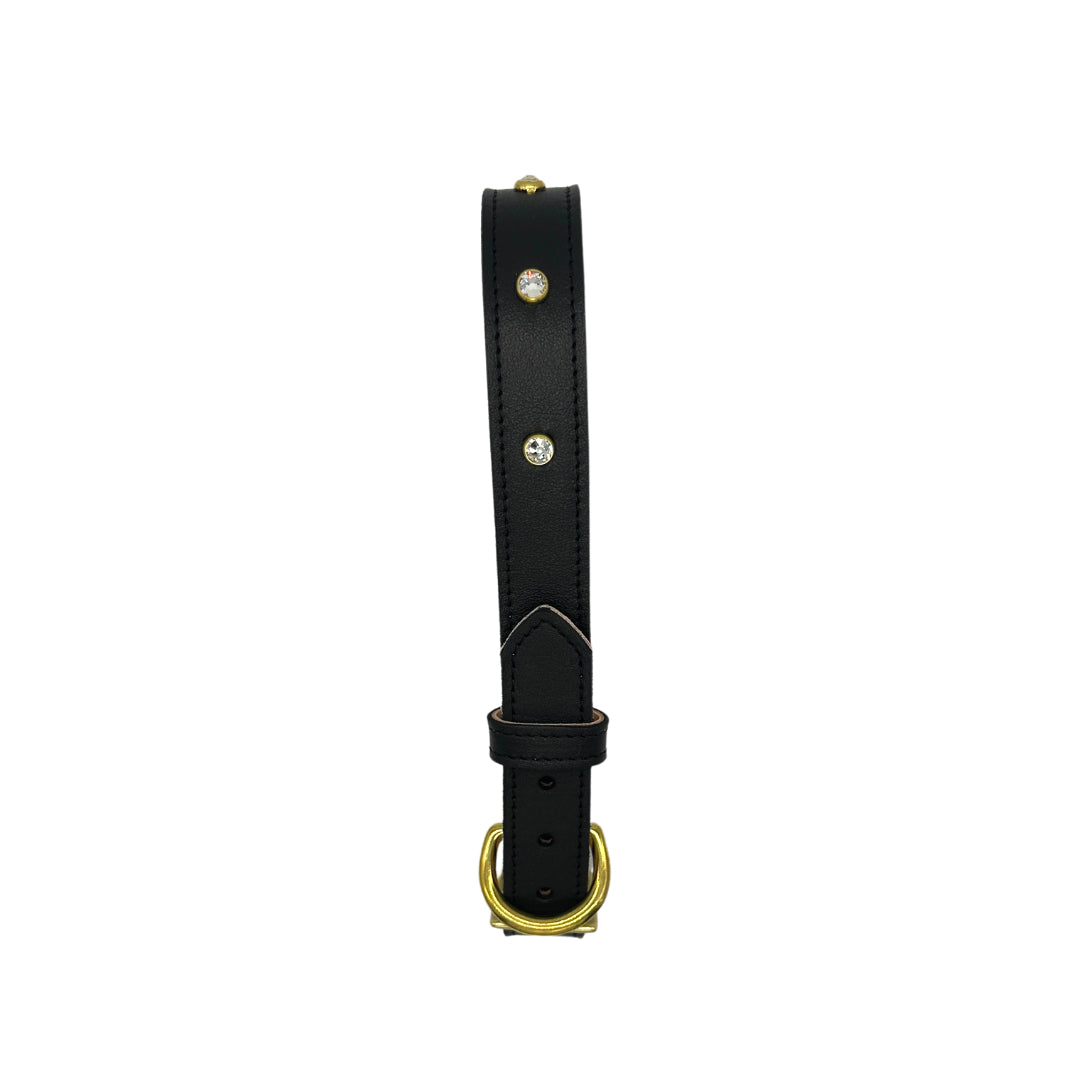 Plain Leather Dog Collar by Bonne et Filou