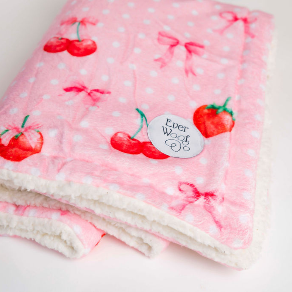 Sweet Cherie Dog Blanket by EverWoof