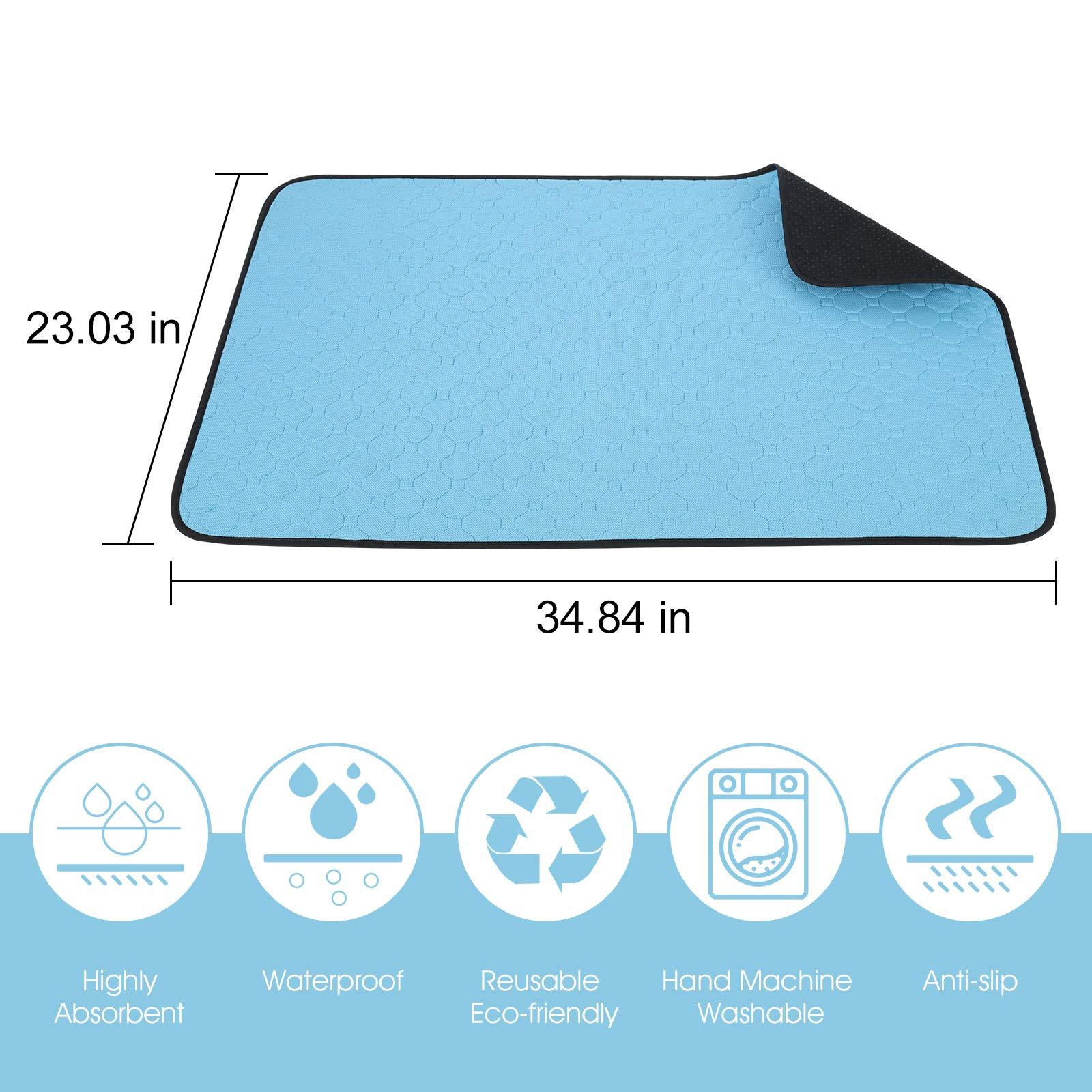 Washable Dog Urine Pad, 34.5 In X 23 In, 2 Packs by Amazing Pet Bargains
