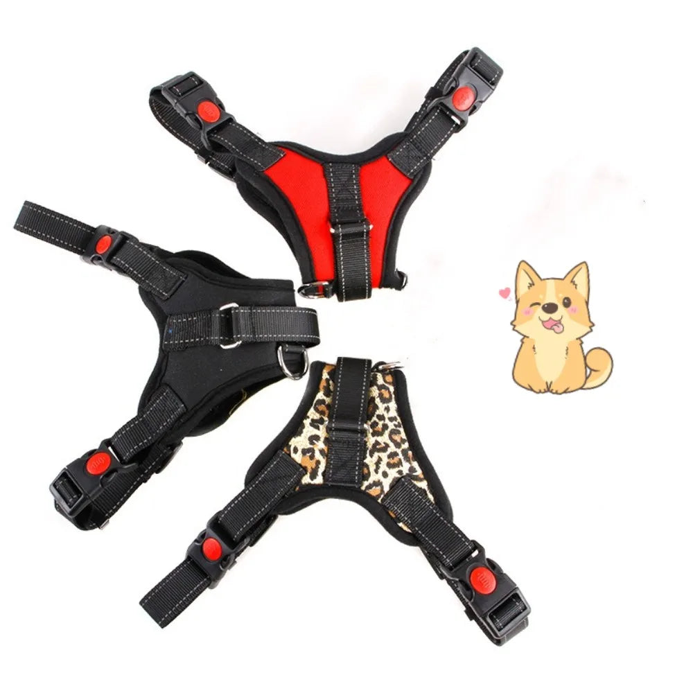 Anti Pull Breathable Pet Chest Strap Adjustable Nylon Walking Harness by Love My Pet