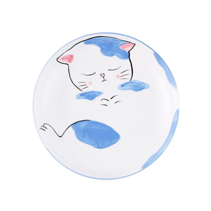Creative Japanese Style Hand-painted Cartoon Cat Dinnerware by Love My Pet