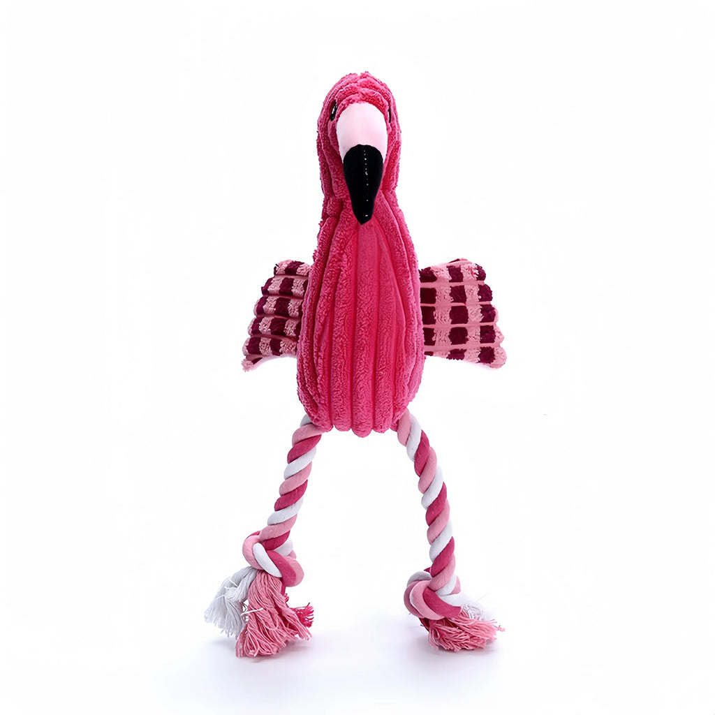 Flamingo Shape Squeaky Toys by Love My Pet