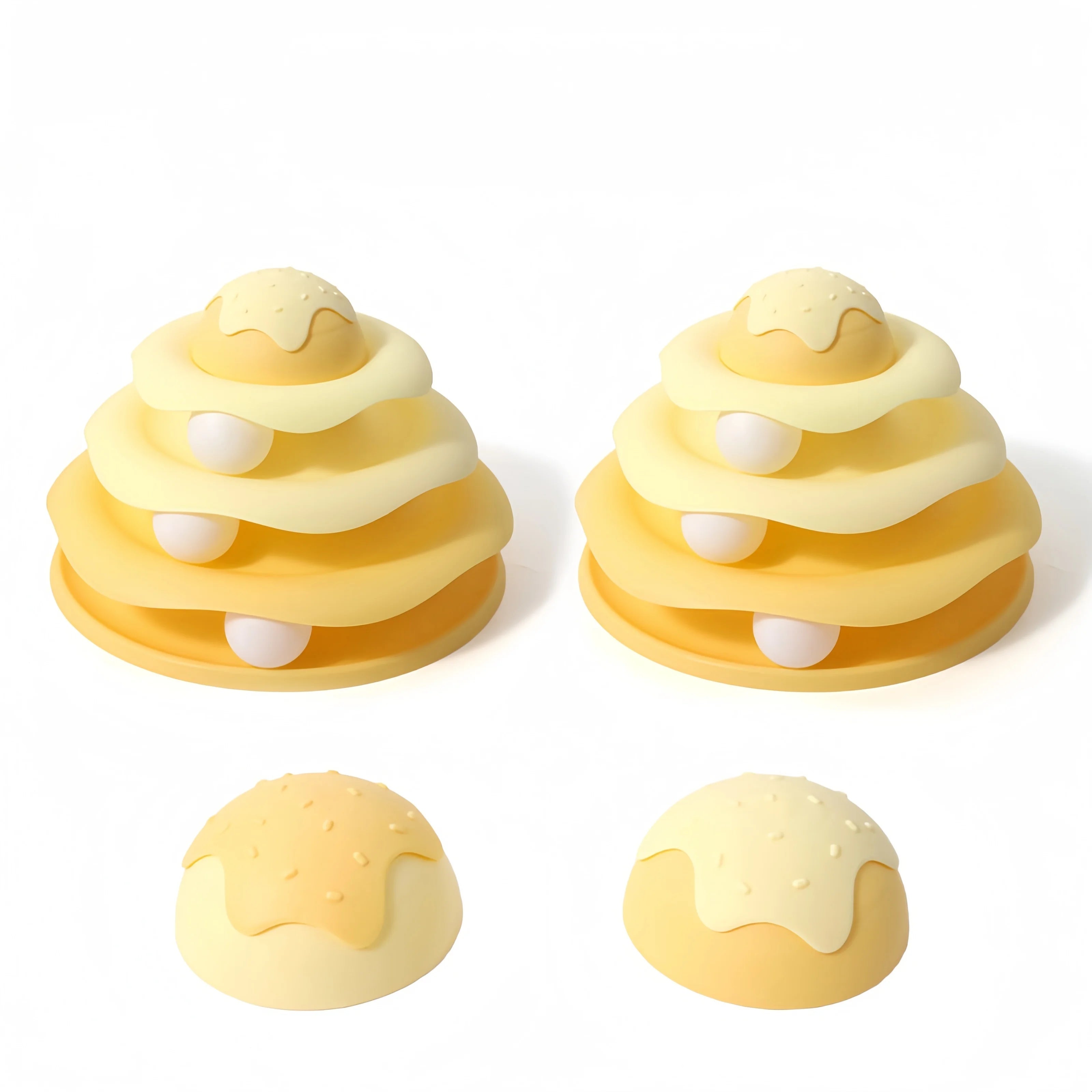 Cat Toy Tower Turntable Roller Balls 4 Levels by Love My Pet