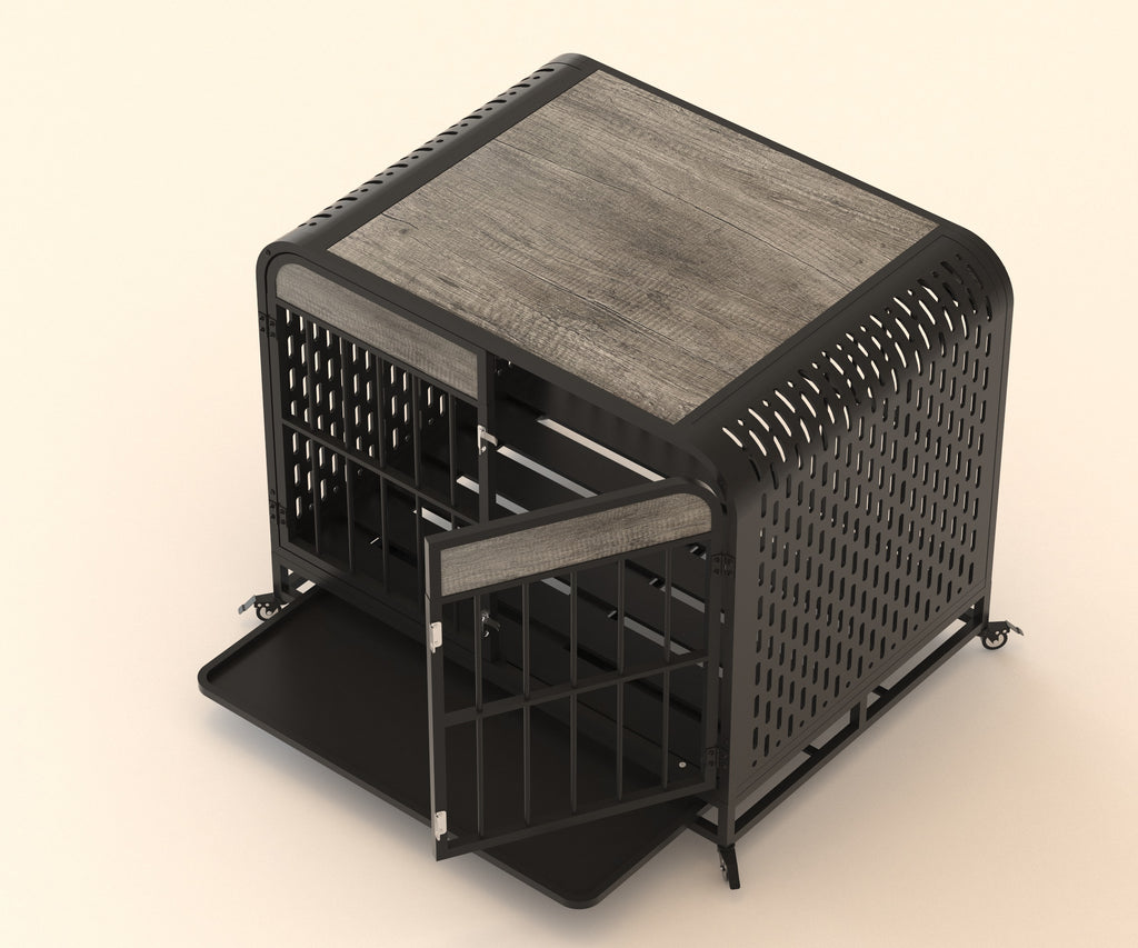 Heavy Duty Wooden Dog Crate Furniture Table by VetsPetStore