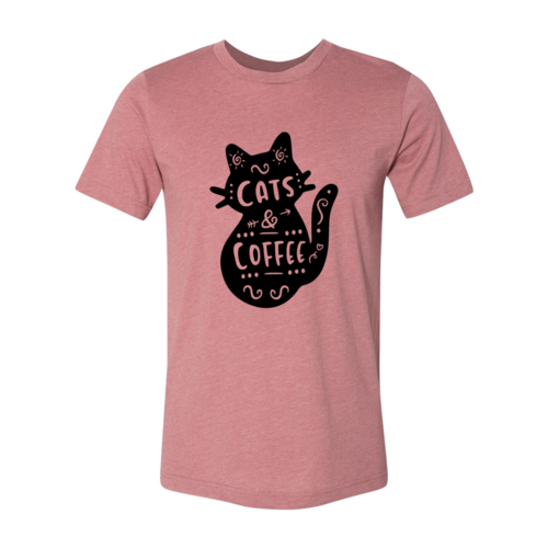 Cat And Coffee T-Shirt by Furr Baby Gifts