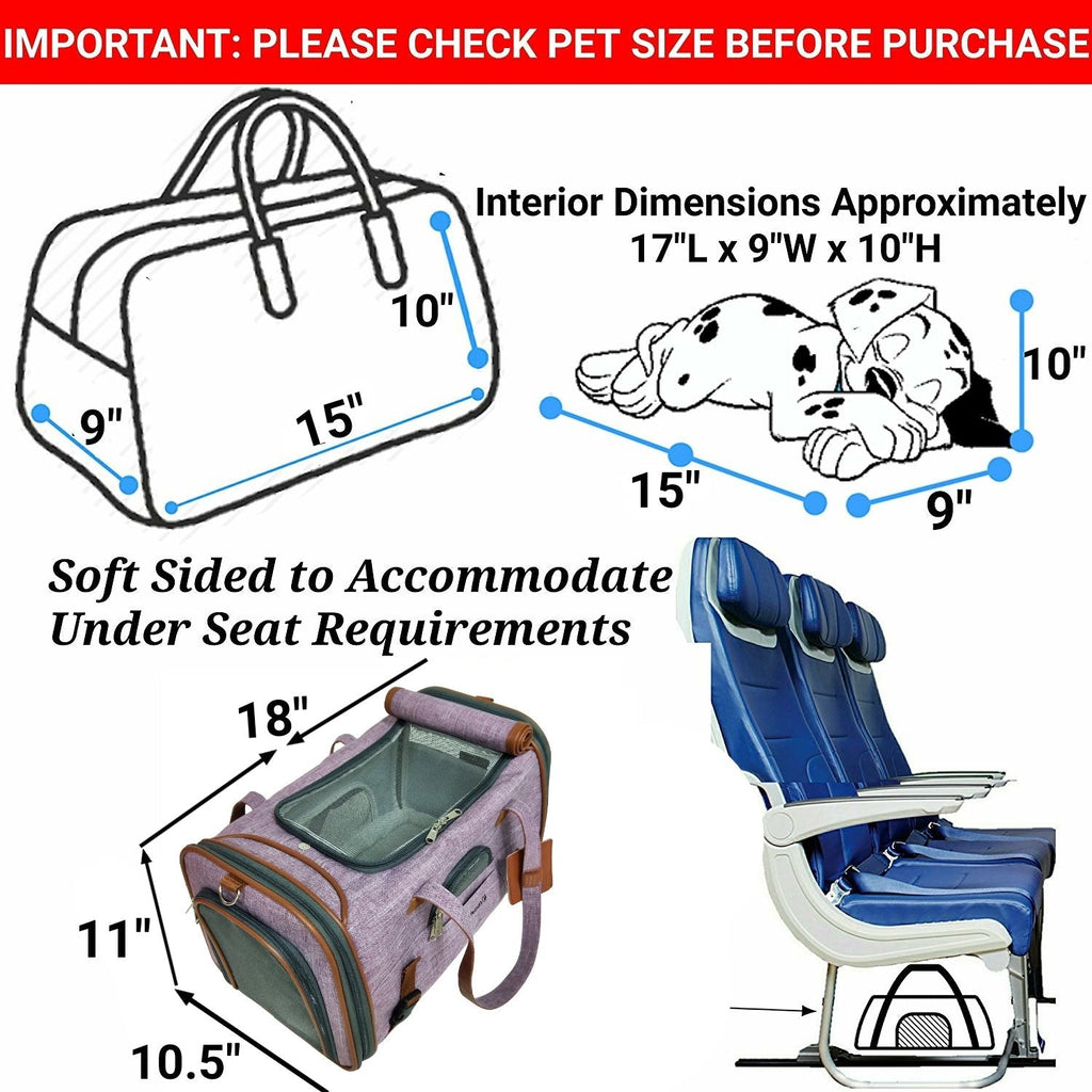 Mr. Peanut's Gold Series Standard Size Airline Compliant Pet Carrier by Mr. Peanut's Pet Carriers
