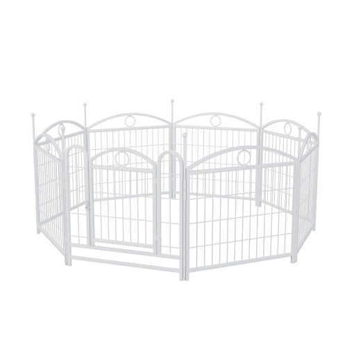 Dog Playpen Indoor 24 Inch 8 Panel Metal Dog Playpen by Love My Pet