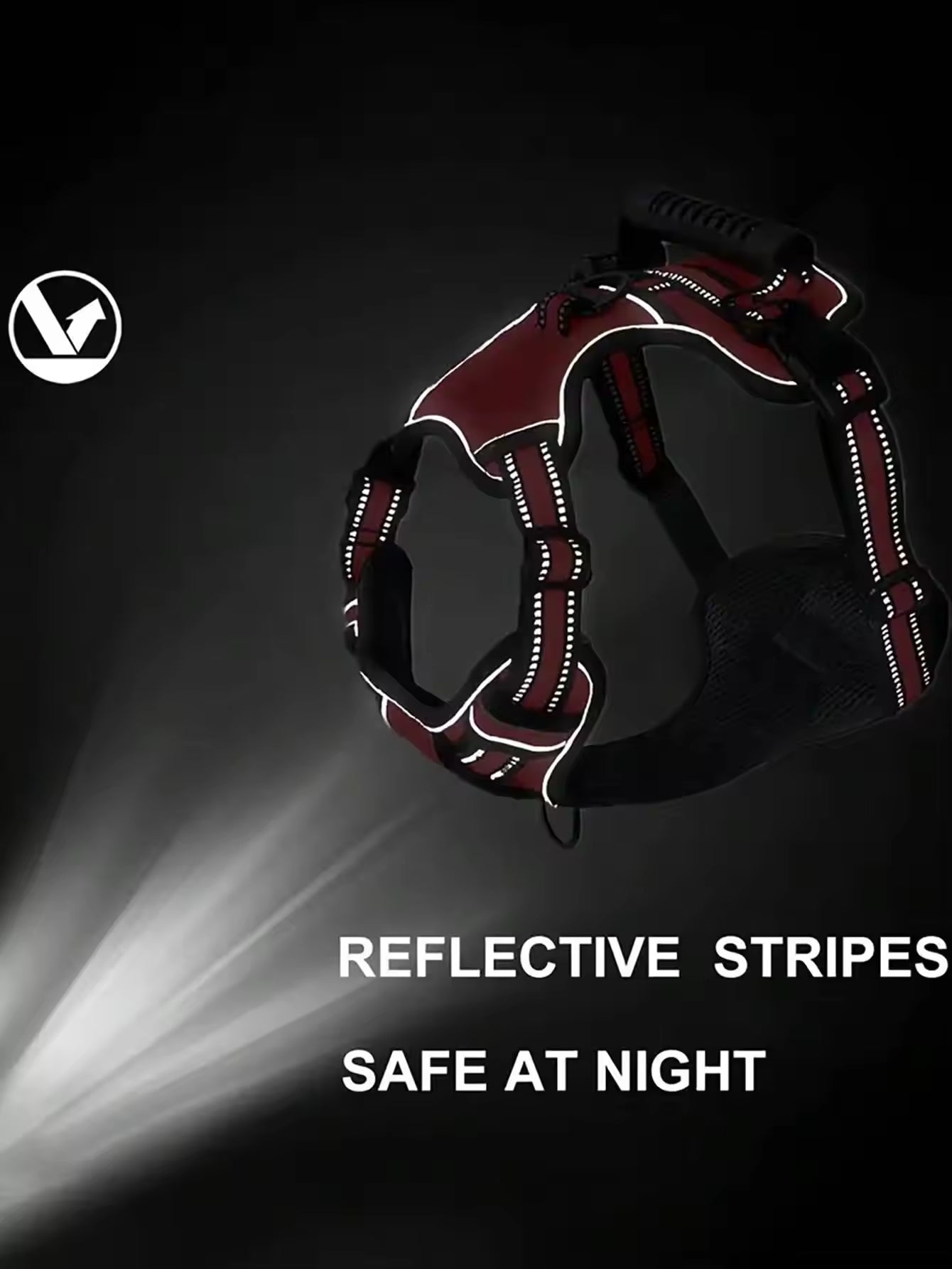 Tactical Service Dog Harness Strap Set, Car Seat Belt, Collapsible Bowl, Biodegradable Trash Bag Set by VetsPetStore