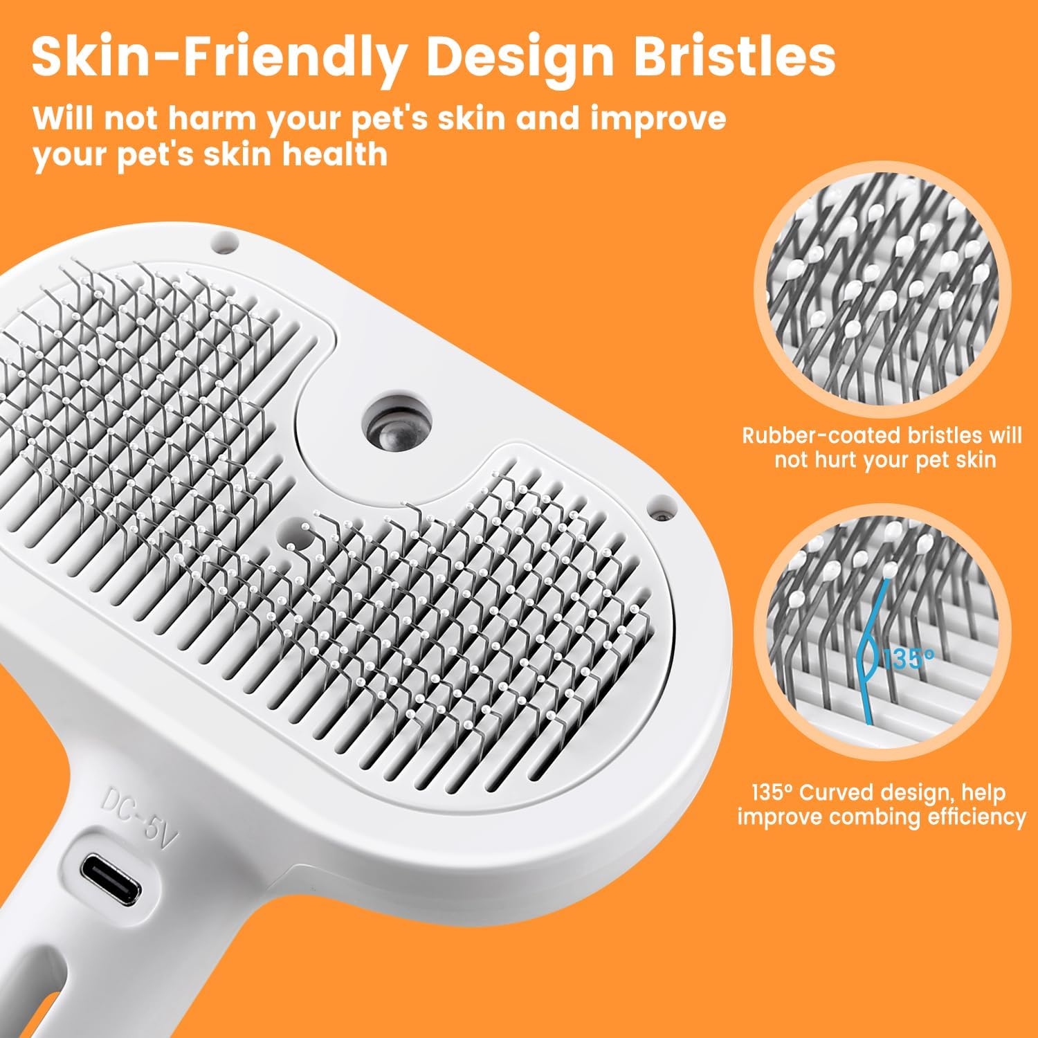 3 In 1 Cat Steam Brush by Amazing Pet Bargains