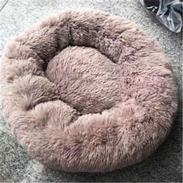 Round Long Hairy Autumn And Winter Nest Pad Cat Mattress by Amazing Pet Bargains