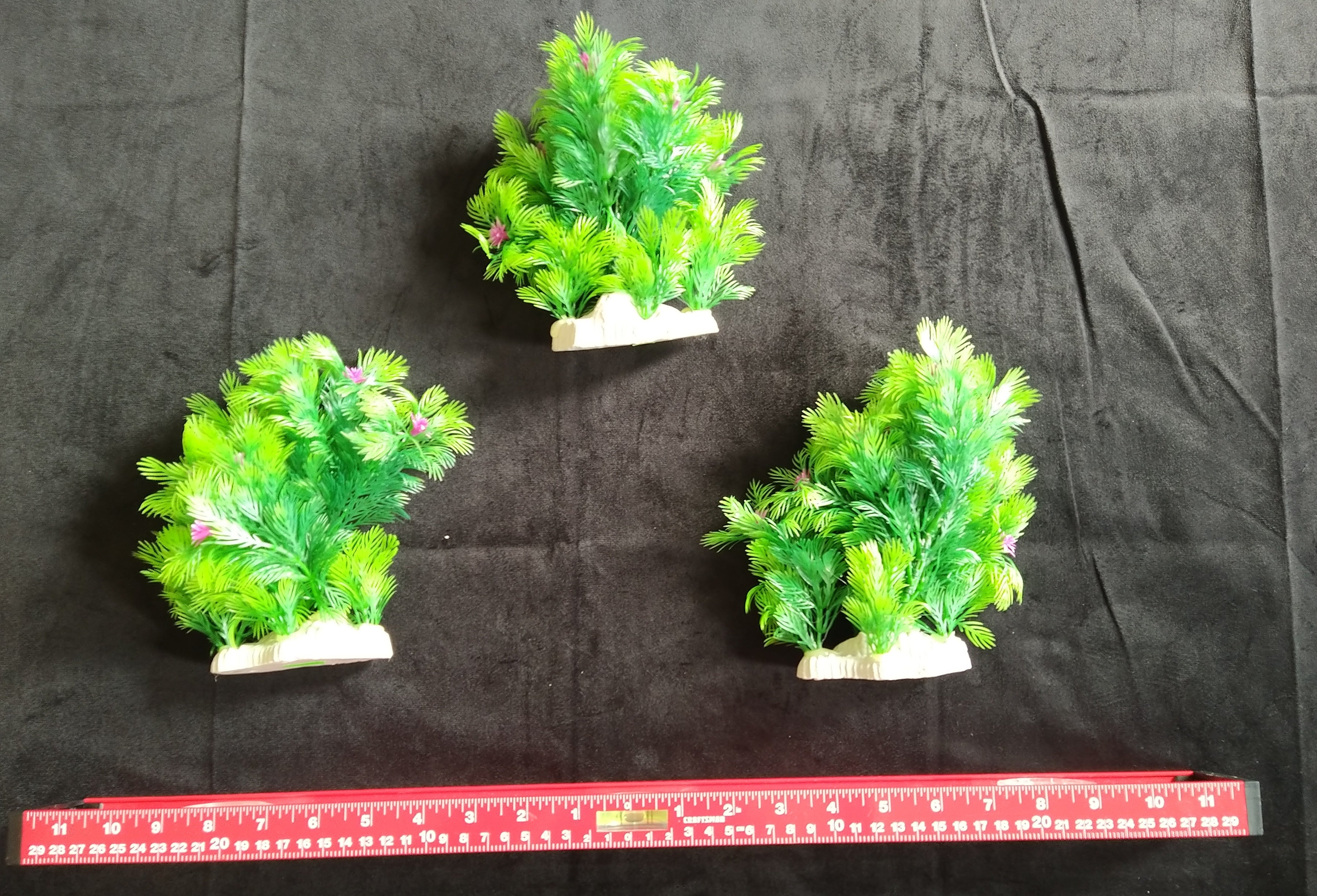 PremiumArtificial AquariumPlantPackage for Fish Tank, THE TRIPLETS by Northeast Aquariums LLC