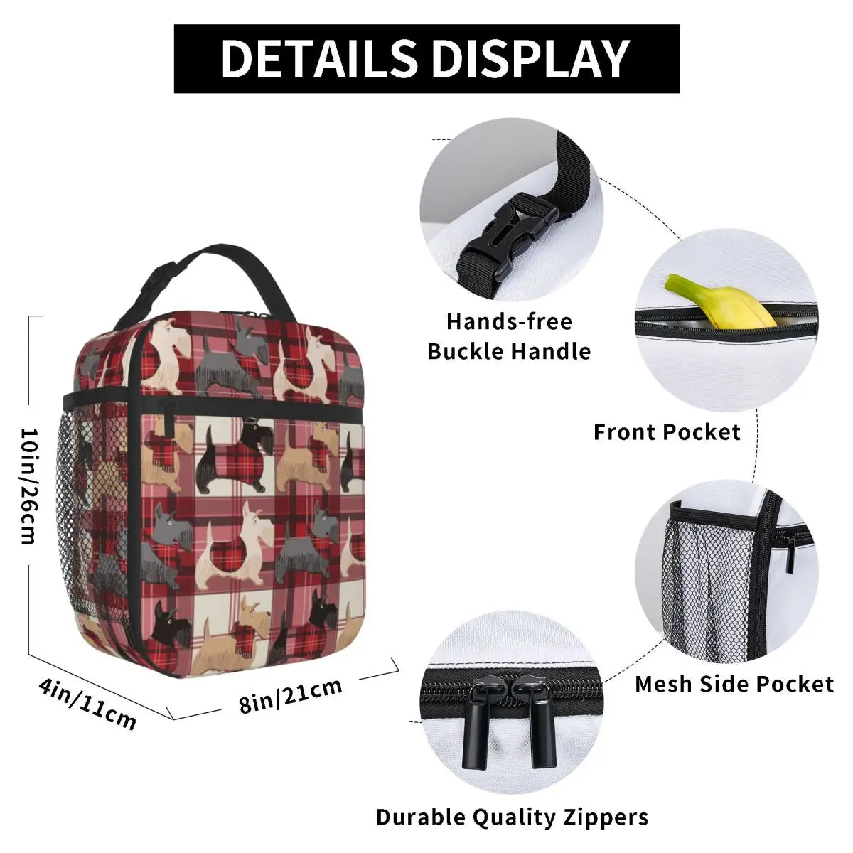 Scottish Terrier Insulated Lunch Bags by Love My Pet