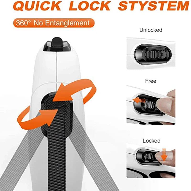 Durable Nylon Retractable Dog Leash 3/5/8M by Love My Pet