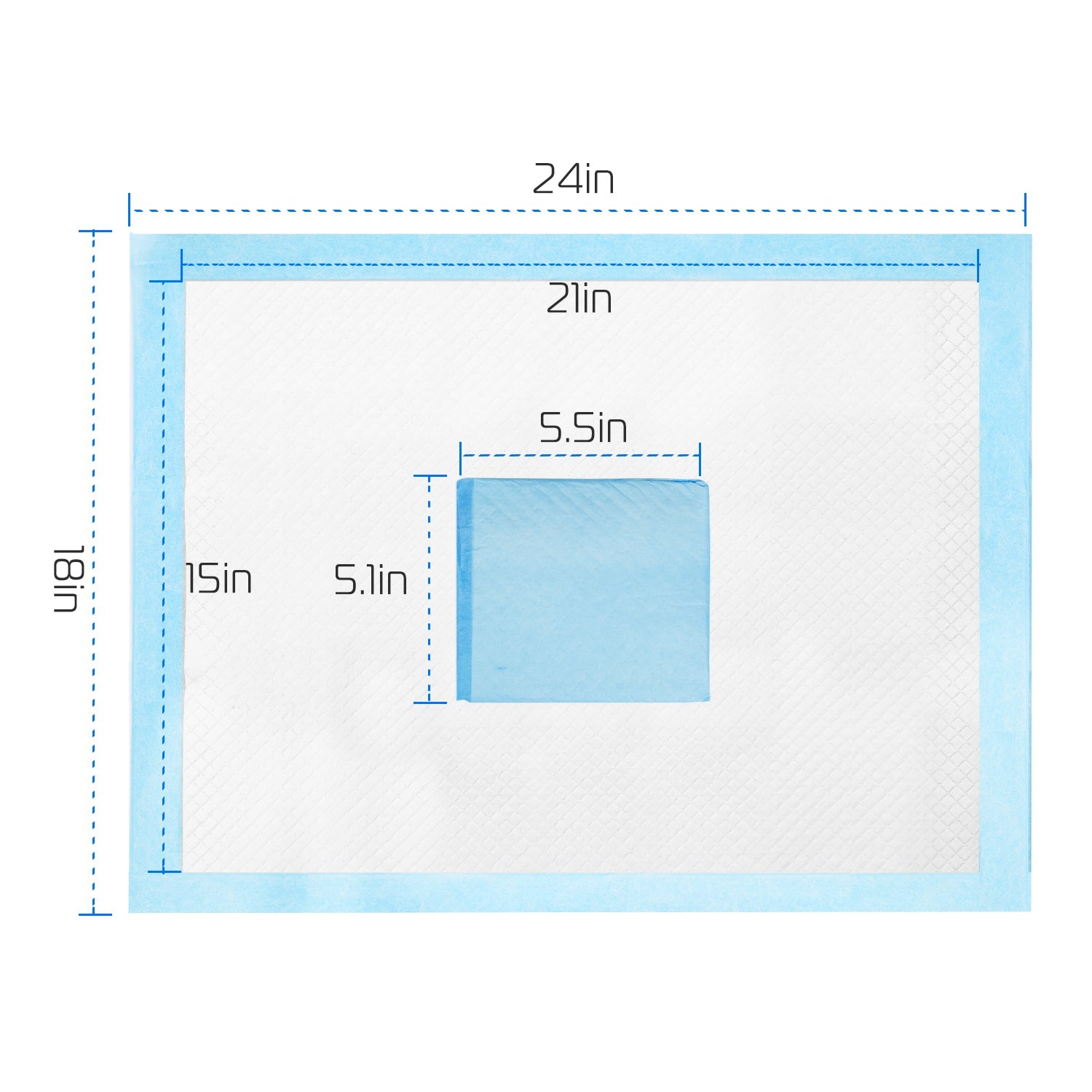 50Pcs Per Set Dog Training Pads Puppy Pee Pads -24in X 18in by VetsPetStore