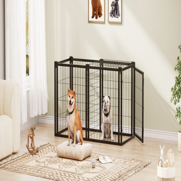 Dog Cage 47.2 Inches, Suitable For Small And Medium-sized Dogs