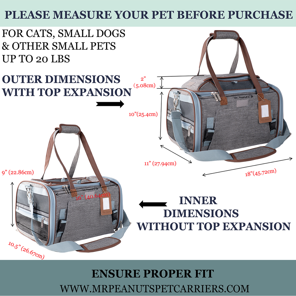 Mr. Peanut's Gold Series Expandable V3.0 Pet Carrier - Updated Model Landing 9/15 by Mr. Peanut's Pet Carriers