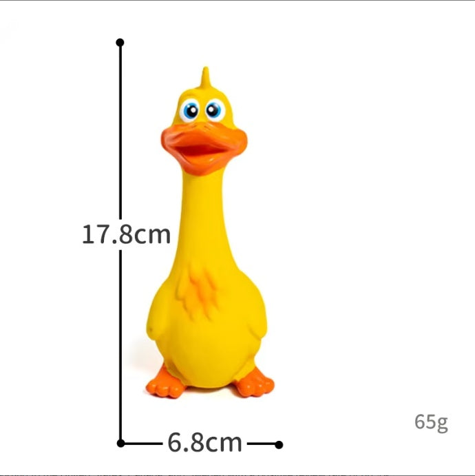 Latex Interactive Dog Chew Toys Cute Duck Shape by VetsPetStore