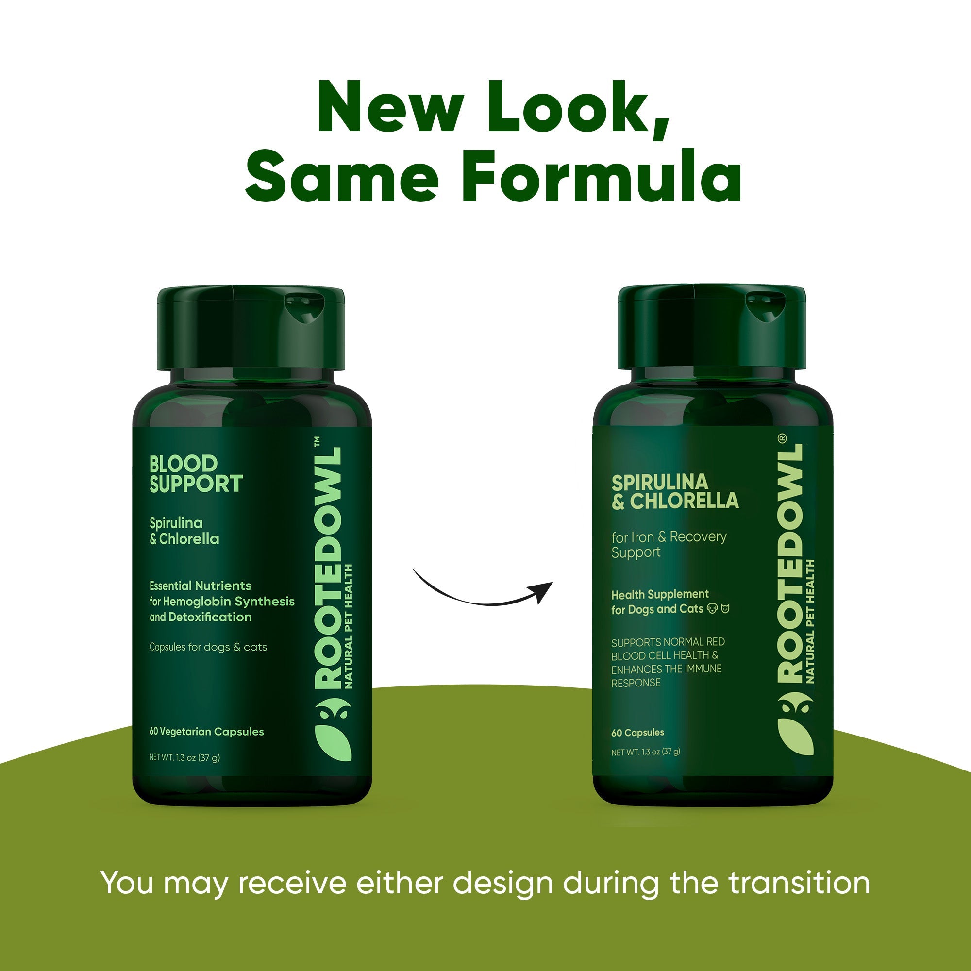 Spirulina & Chlorella by Rooted Owl Pet Supplements