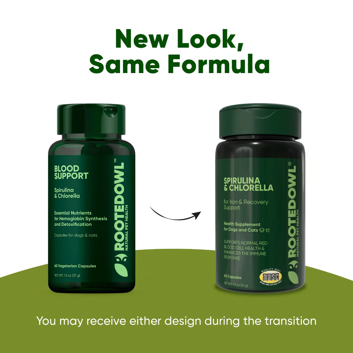 Spirulina & Chlorella by Rooted Owl Pet Supplements