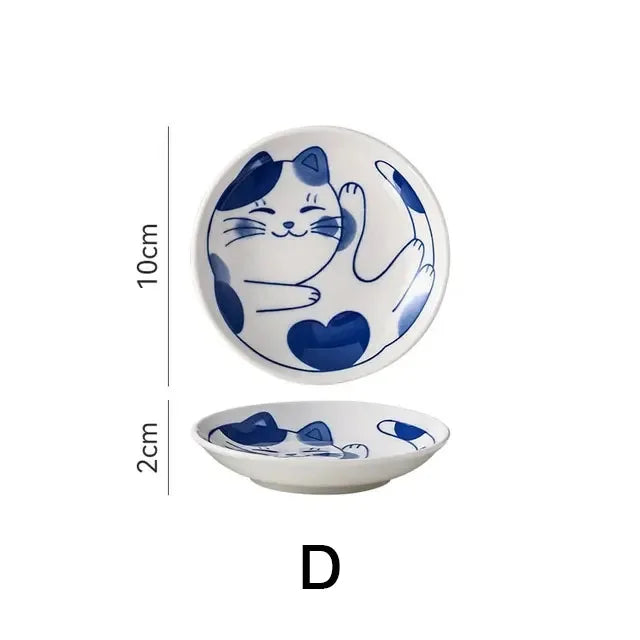Cute Cat Ceramic Dessert, Sauce Dish by Love My Pet