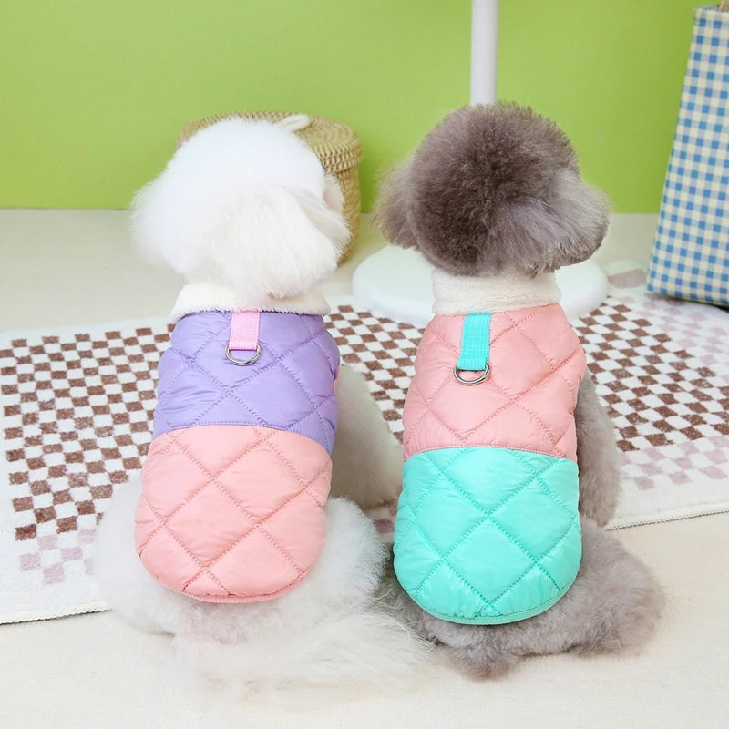 Winter Warm Dog Jacket, Windproof Fur Collar by Love My Pet