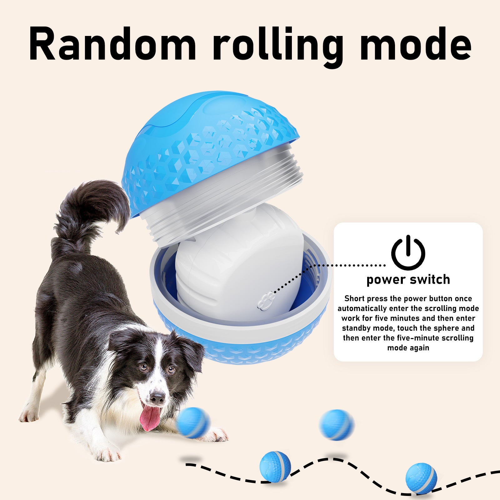 Smart Interactive Dog Toys, Automatic Moving Ball With Lighting Modes. by Love My Pet