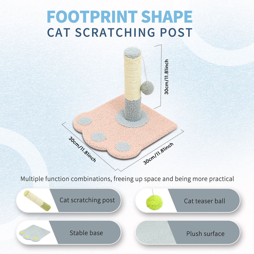 Footprints Cat Scratch Tower by VetsPetStore