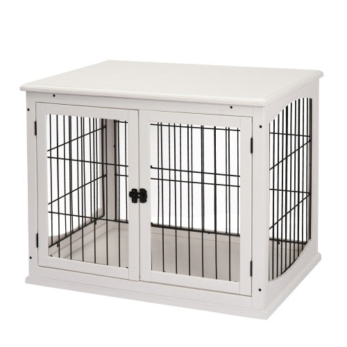 Small Kennel End Table With Two Open Sides And Lockable Door by Love My Pet