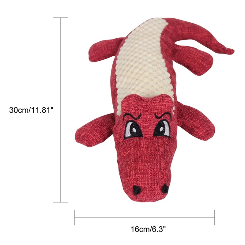 Pet Chew Toys Plush Crocodile Shape by Love My Pet