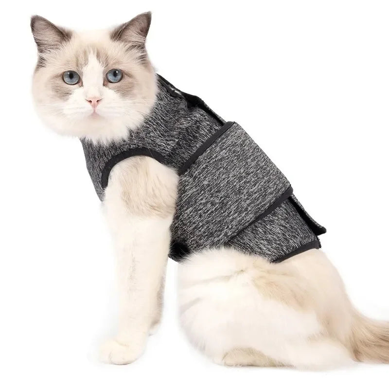 Cat Vest Cat Clothes Cats PostOperative Rehabilitation Clothing Pet Recovery Suit Pet Cat Protection Suit Treatment Vests by Love My Pet