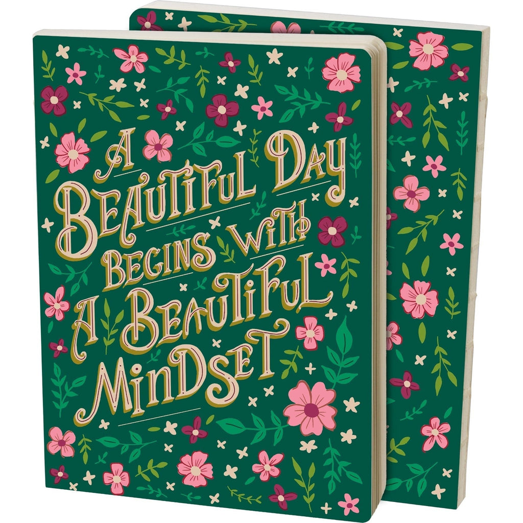 A Beautiful Day Begins With A Beautiful Mind Double-Sided Journal | 160 lined pages by The Bullish Store