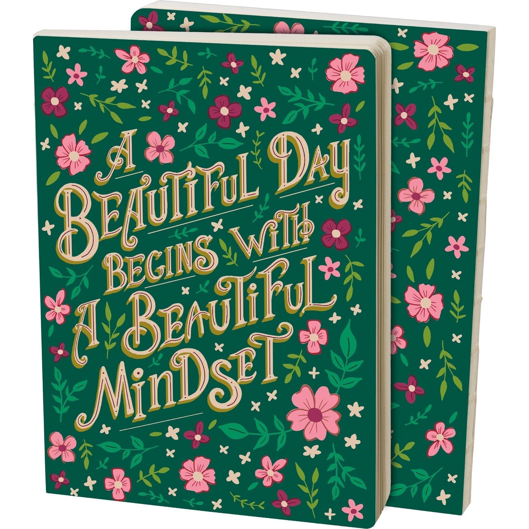 A Beautiful Day Begins With A Beautiful Mind Double-Sided Journal | 160 lined pages by The Bullish Store