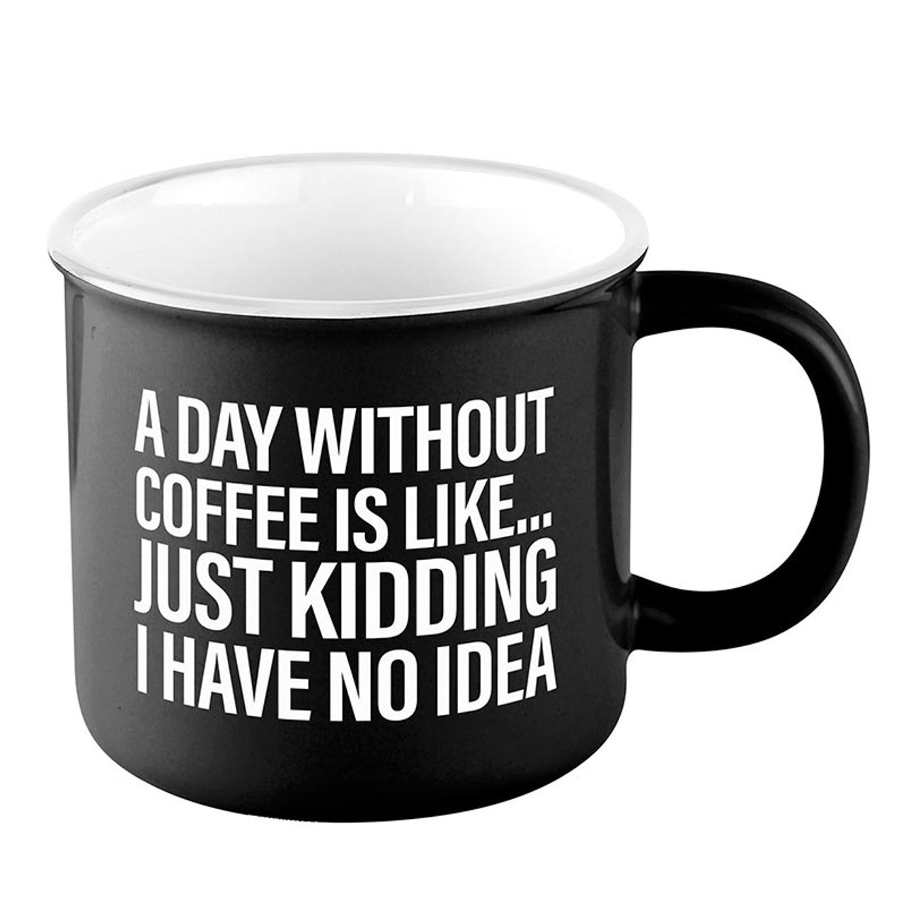 A Day Without Coffee is Like...Mug & Sock Gift Set in Black and White by The Bullish Store