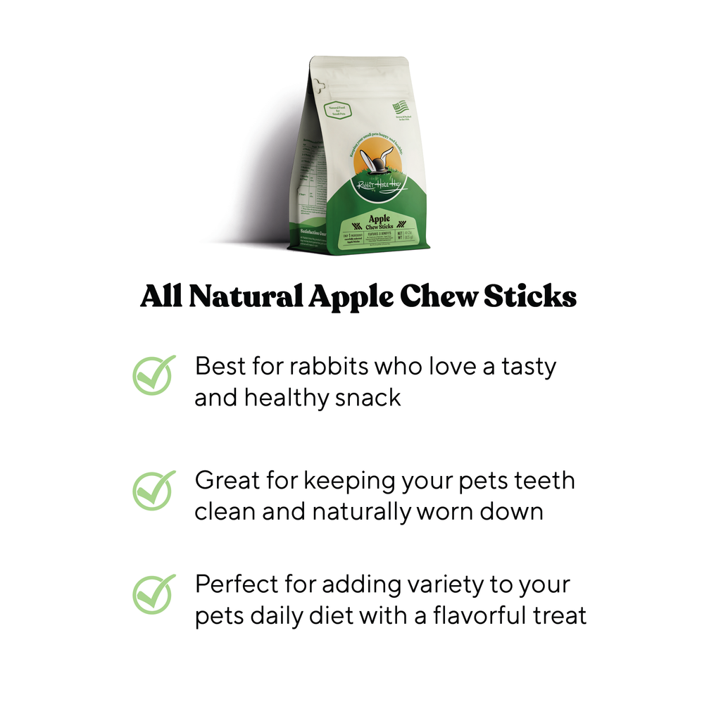 Rabbit Hole Hay All Natural Apple Chew Sticks by Rabbit Hole Hay