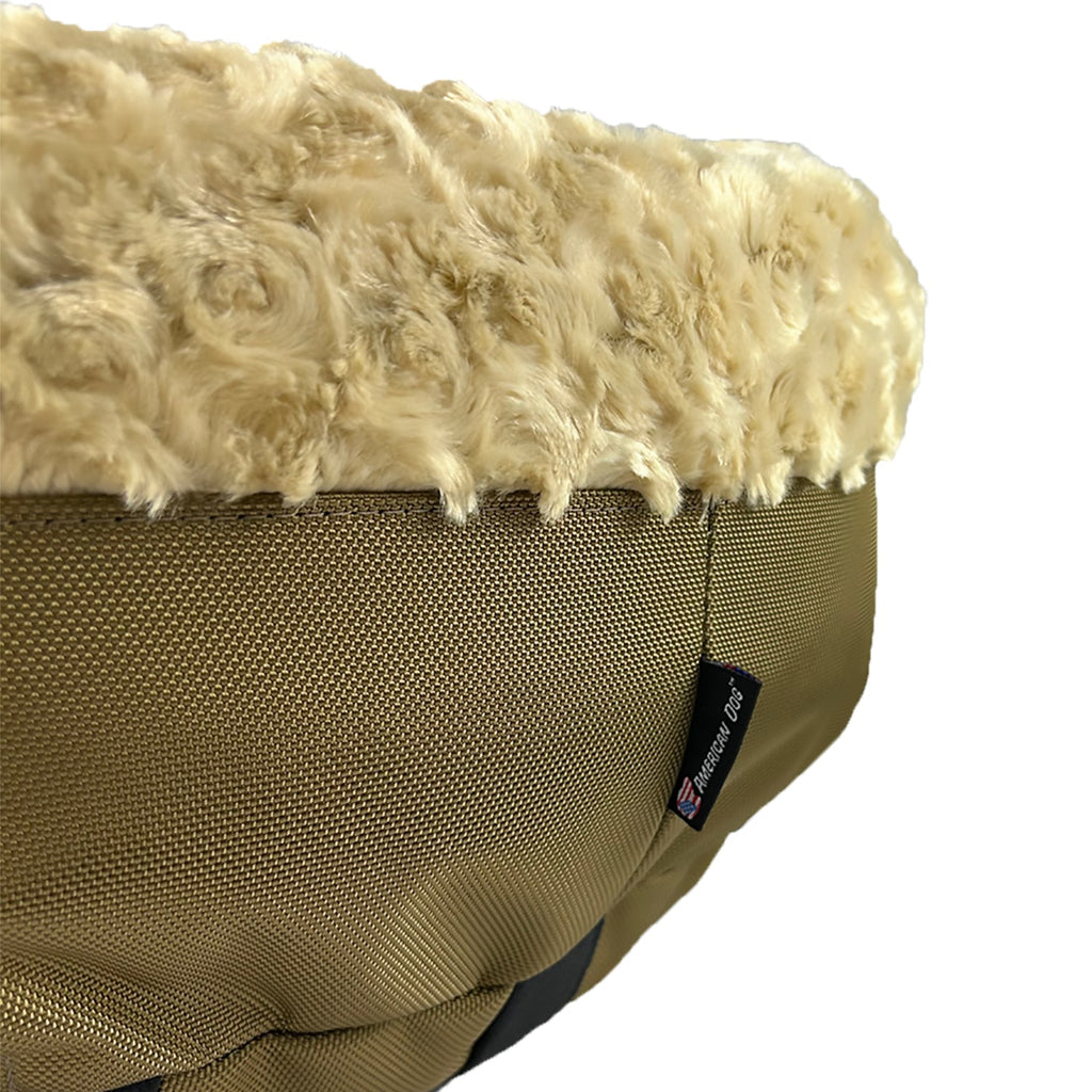 Dog Bed - Round Bolstered Furvana™ by American Dog