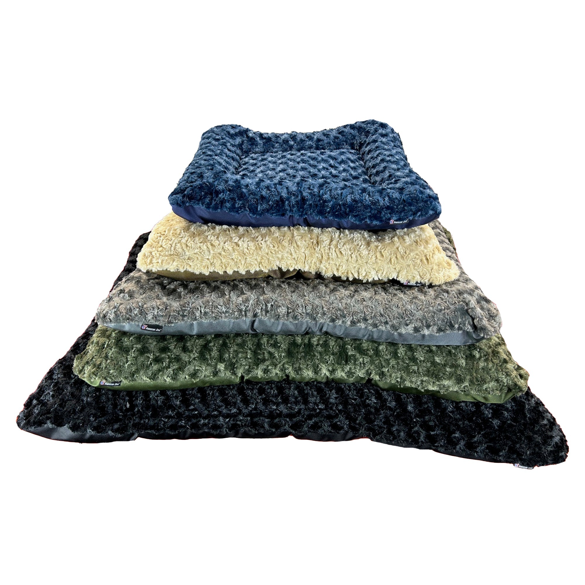 Dog Bed - Rectangle Bolstered Furvana™ 'Cloud' by American Dog