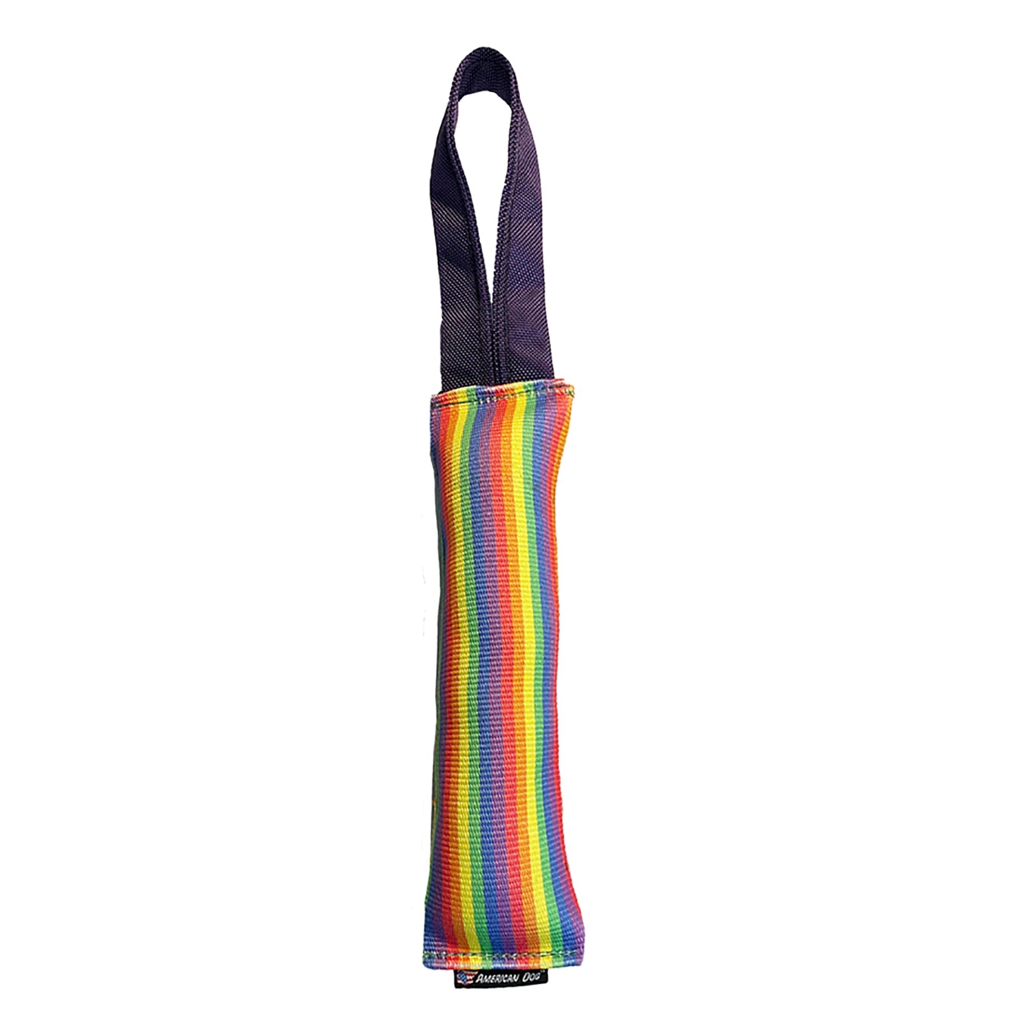 Fire Hose Rainbow Dog Toy Tug by American Dog