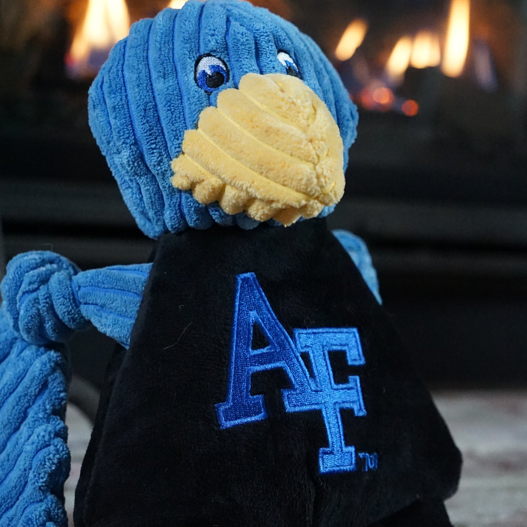 NCAA U.S. Air Force Academy, Gyr Falcon Knottie® Plush Dog Toy by HuggleHounds
