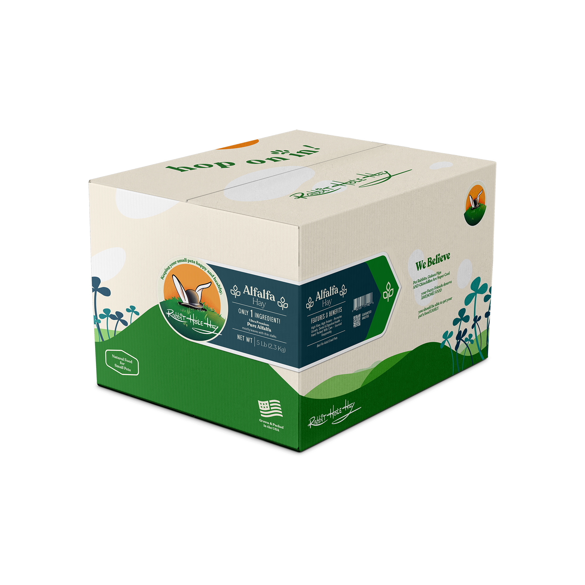 Rabbit Hole Hay Ultra Premium Alfalfa Hay by Rabbit Hole Hay