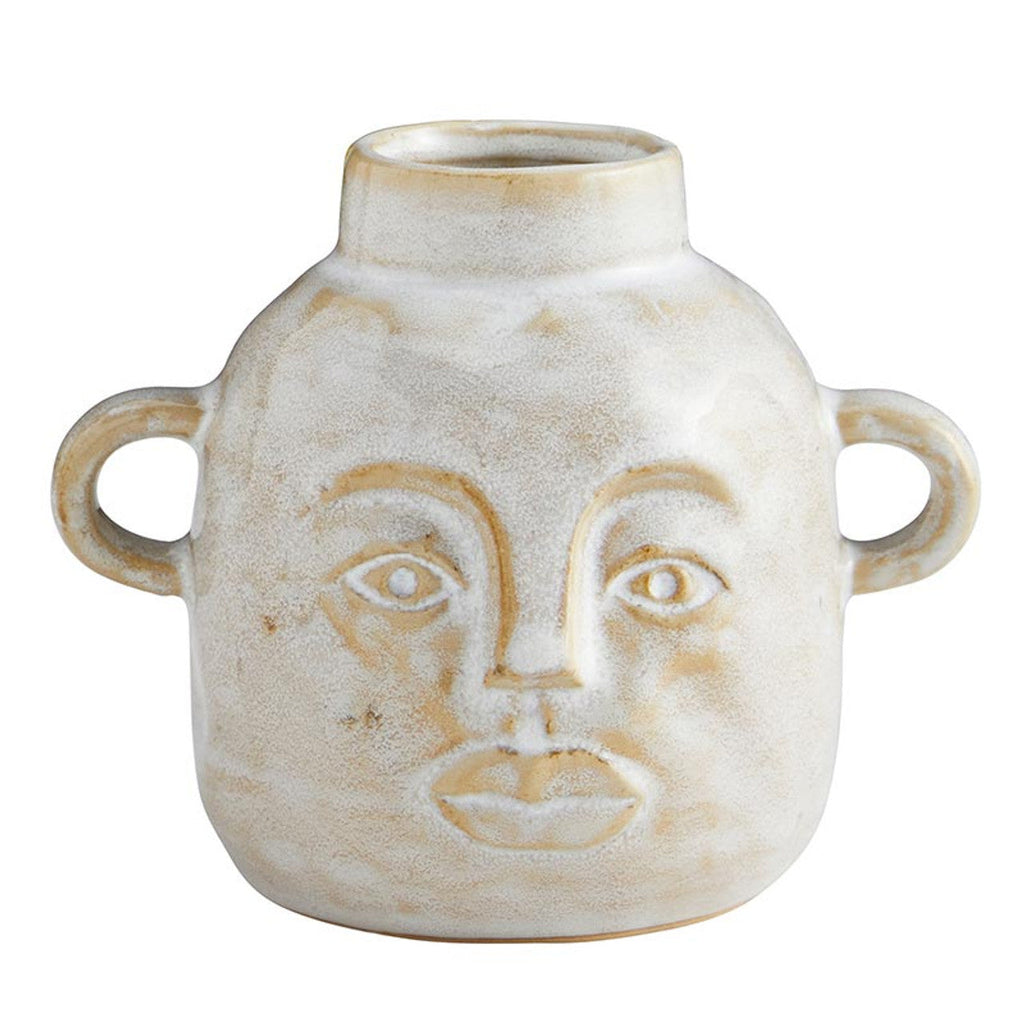 Abstract Head Pot Small | Decorative Modern Ceramic Vase | 4.5" Tall by The Bullish Store