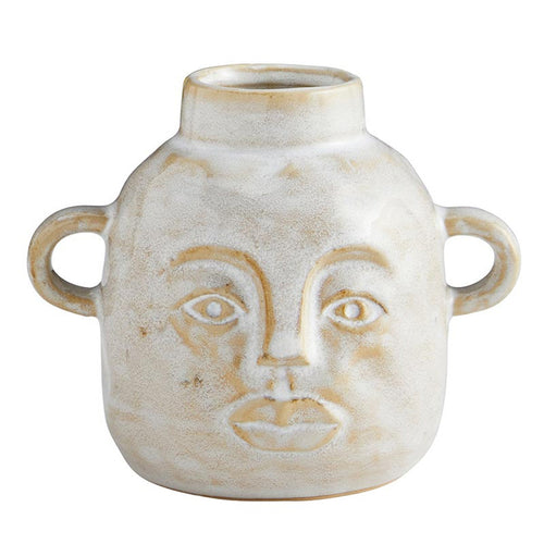 Abstract Head Pot Small | Decorative Modern Ceramic Vase | 4.5" Tall by The Bullish Store
